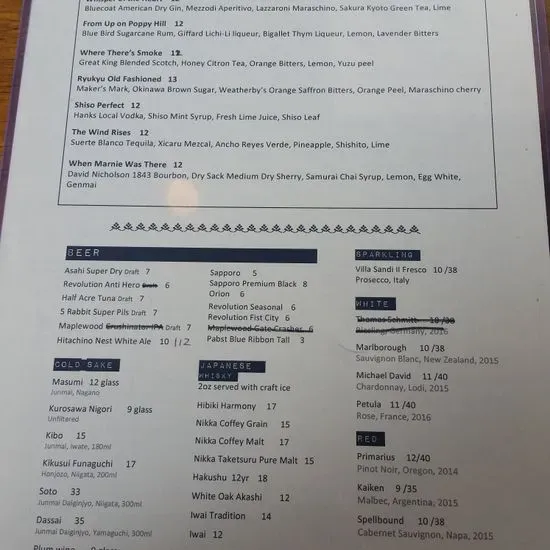 Menu 1