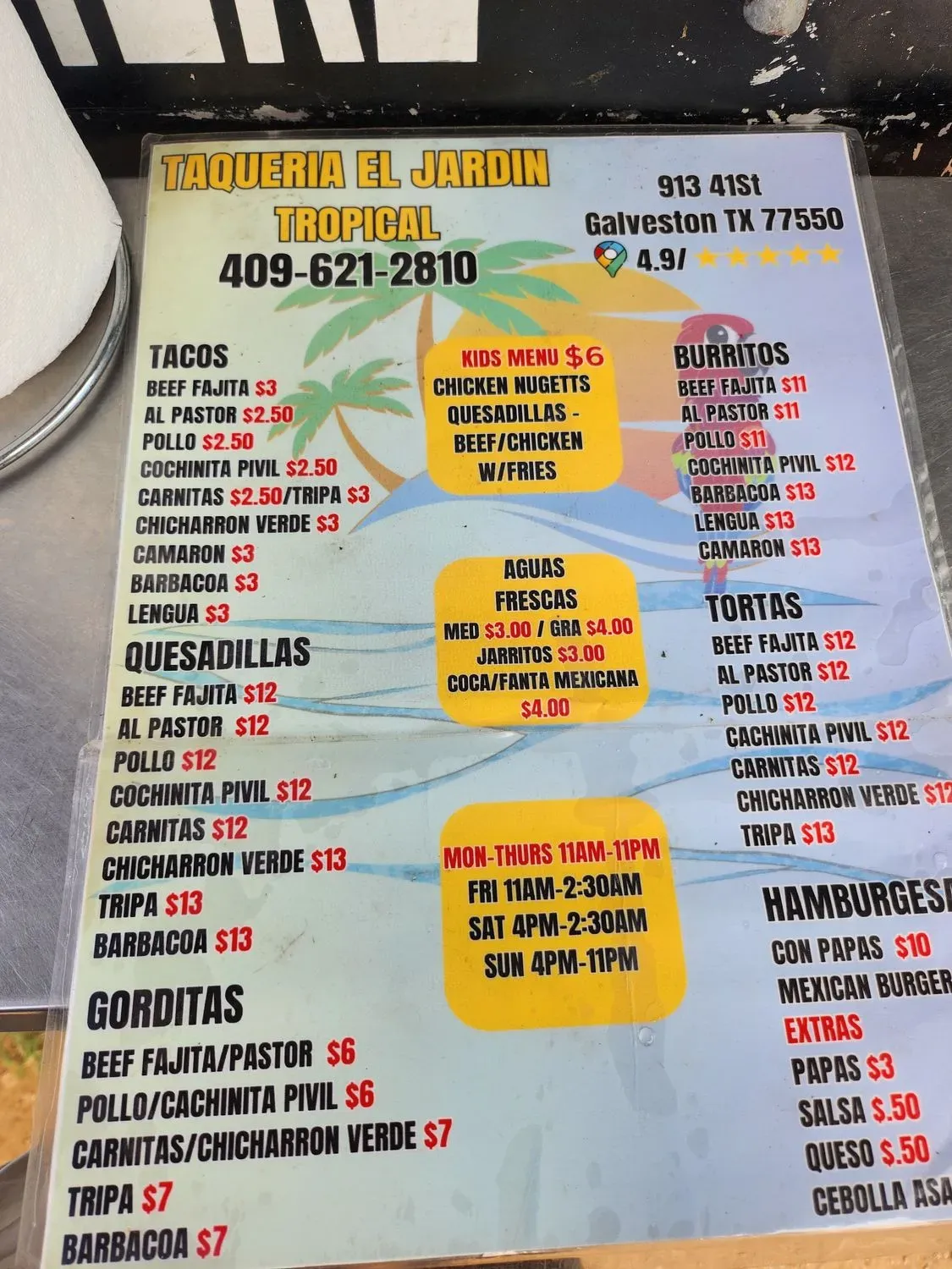 Menu 6