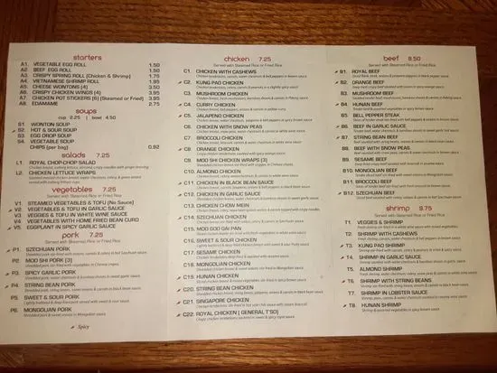 Menu 1