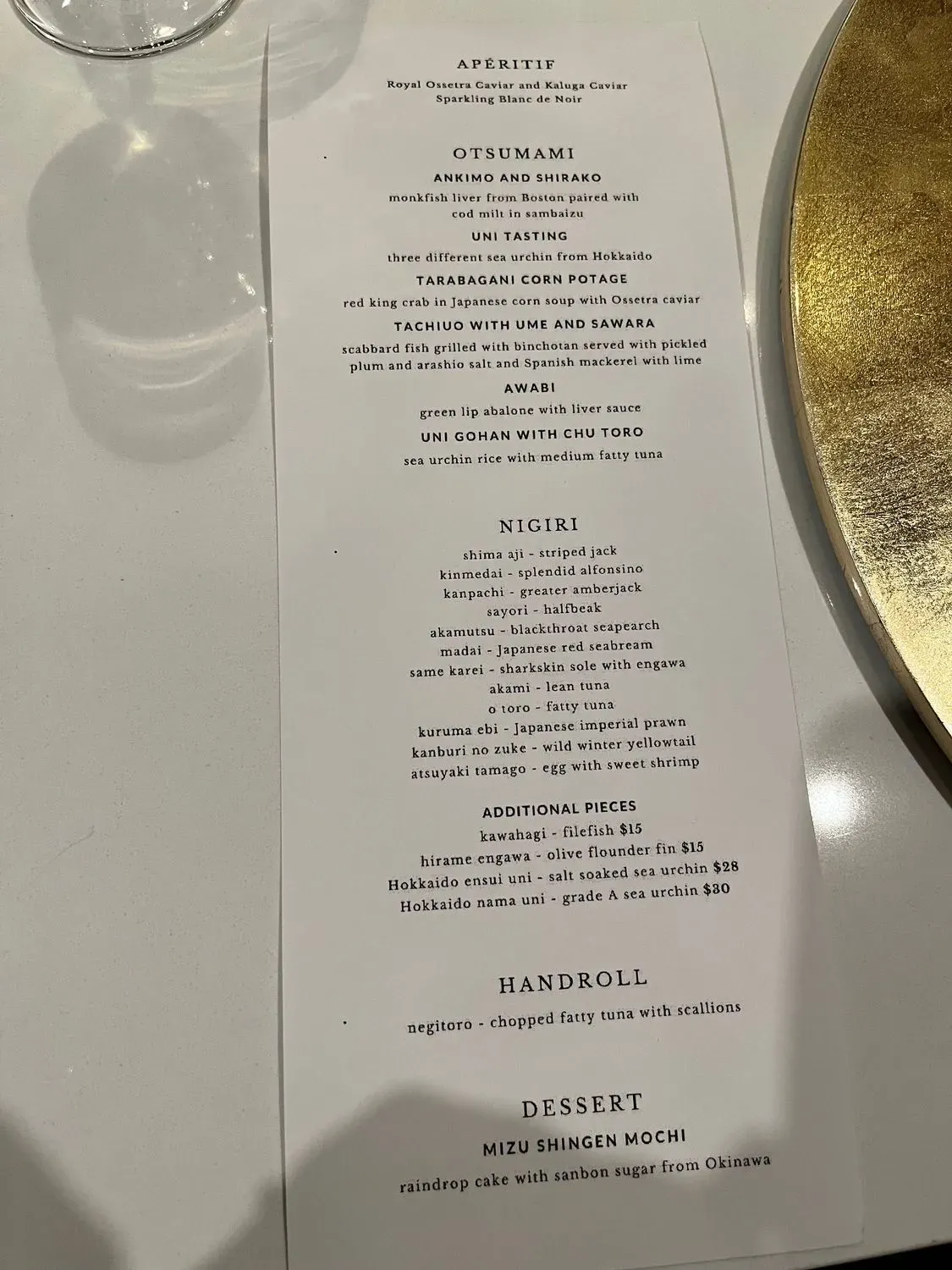 Menu 5