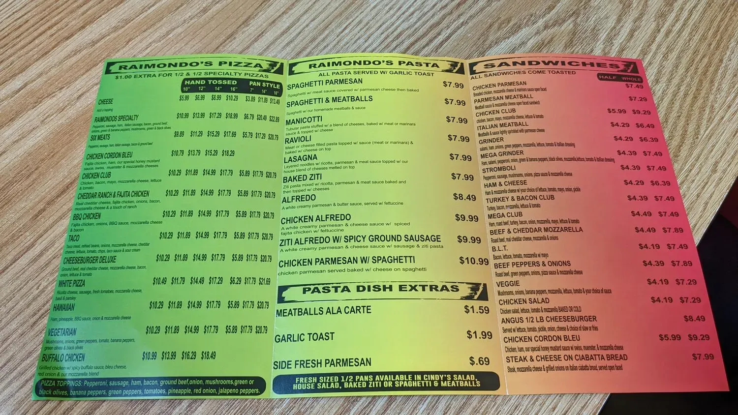 Menu 1