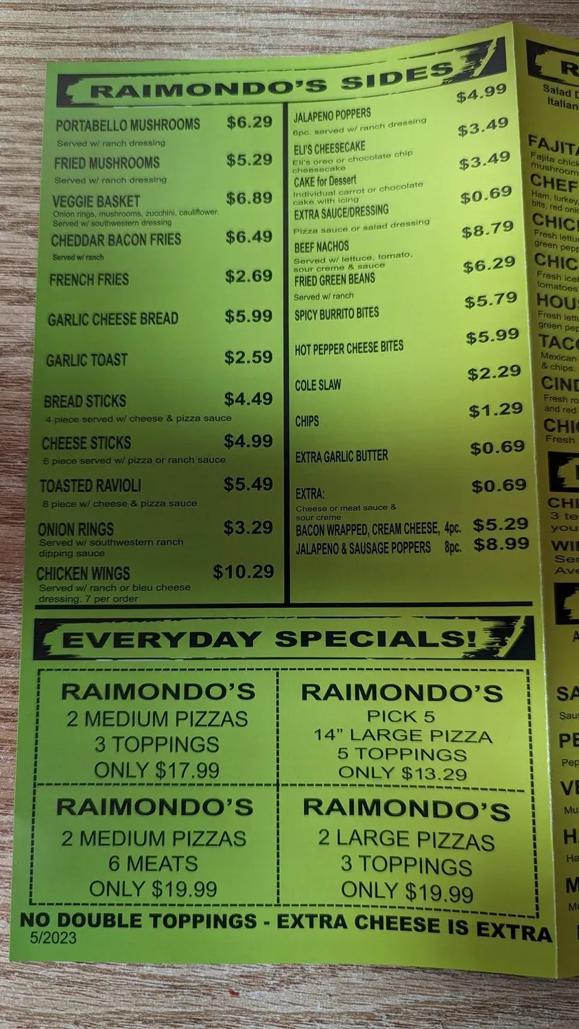 Menu 3