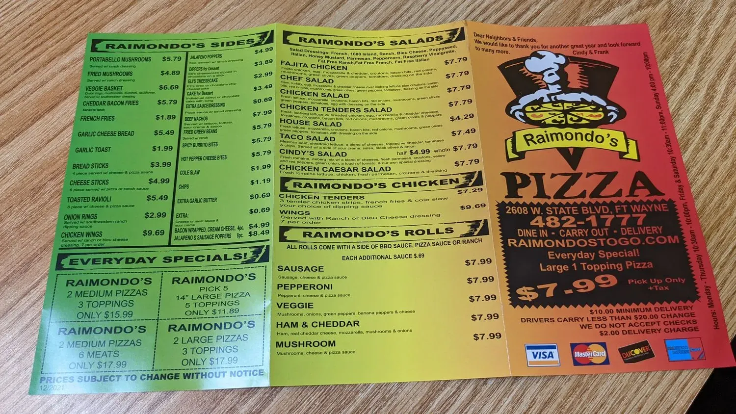 Menu 2