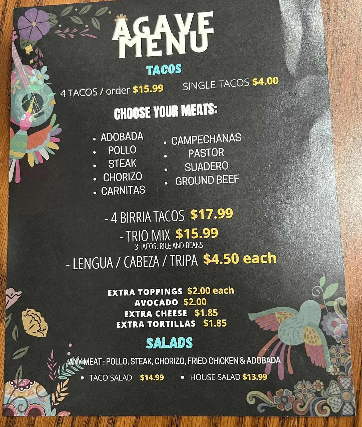 Menu 5