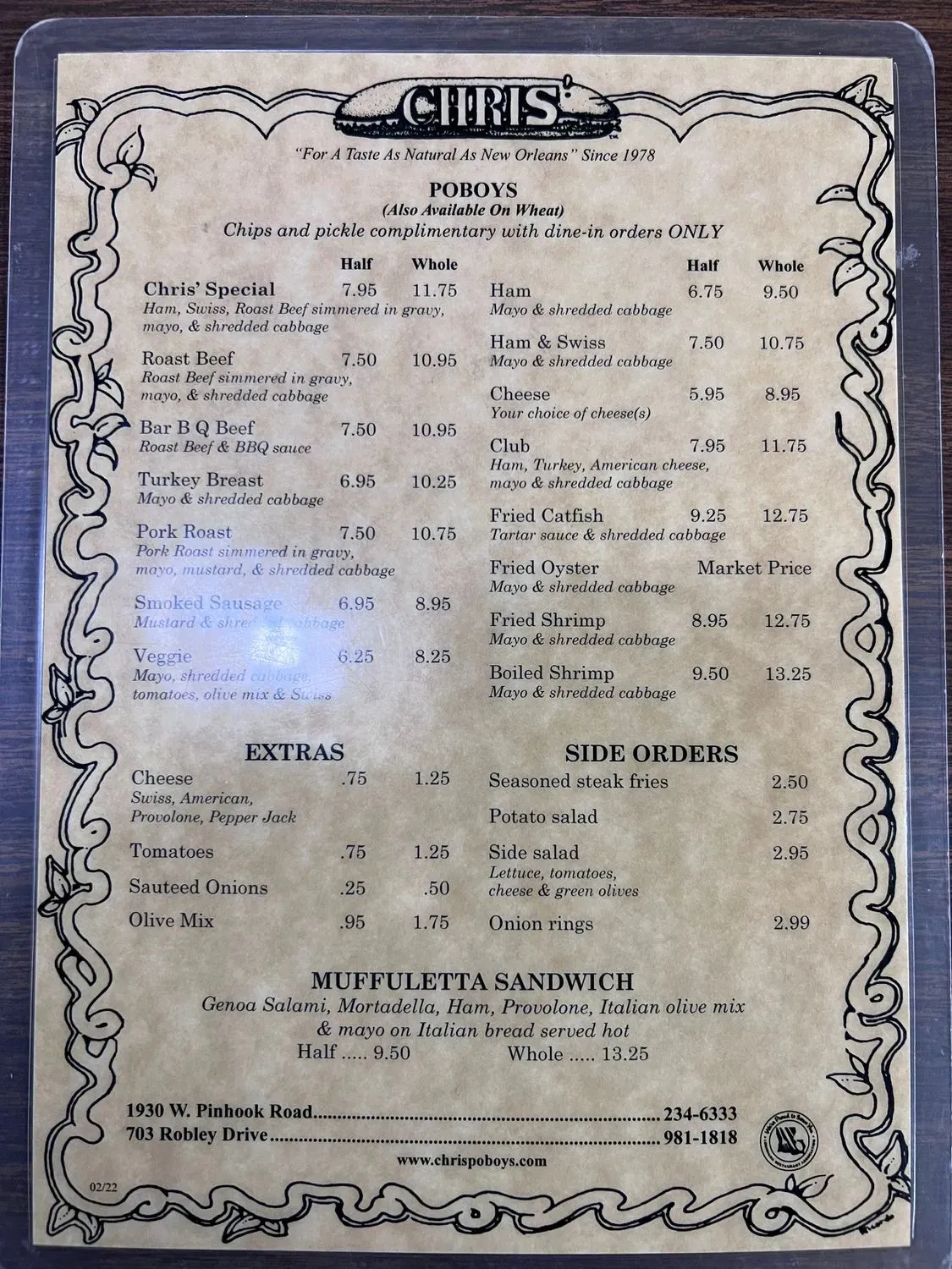 Menu 2