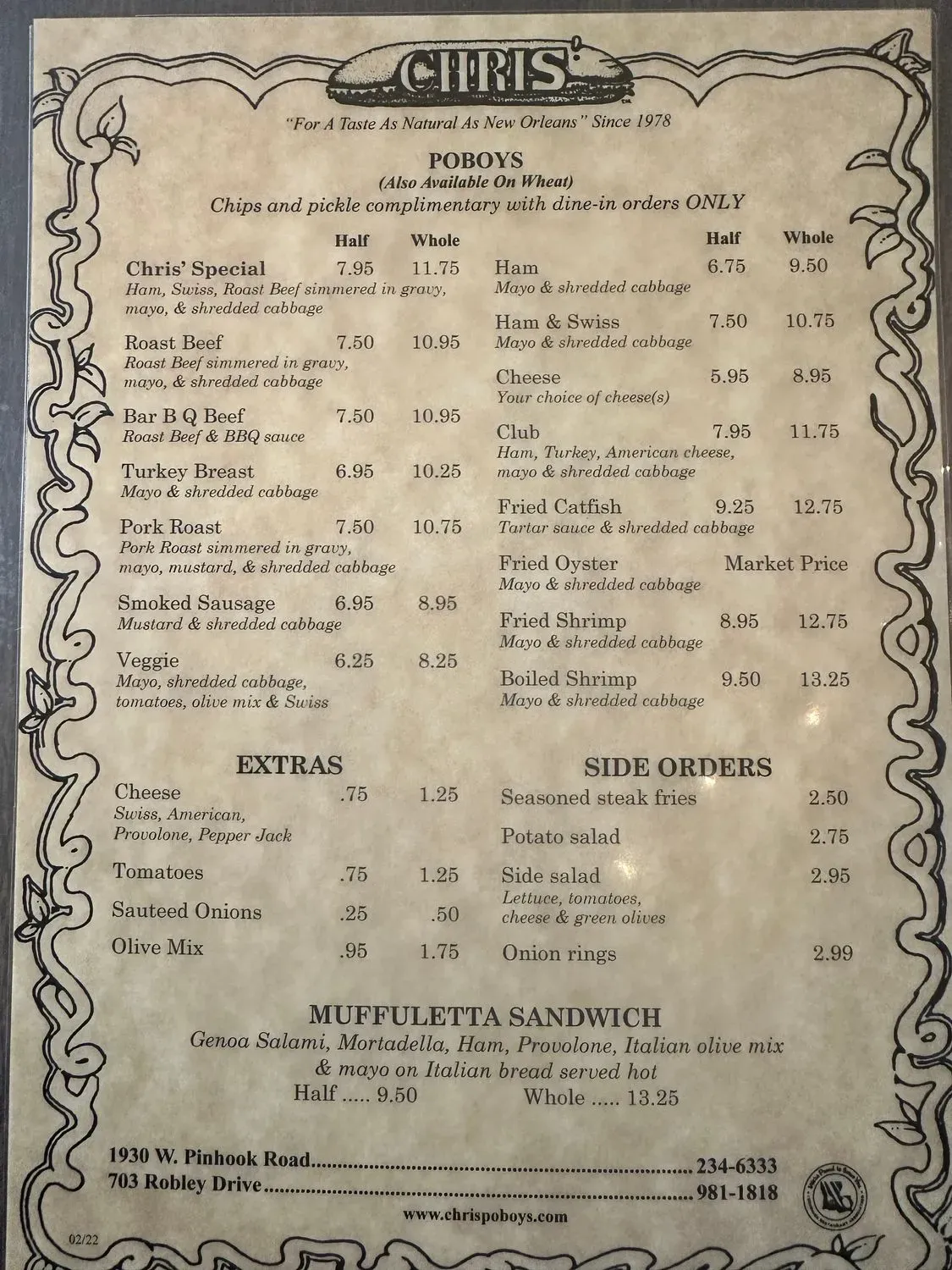 Menu 2