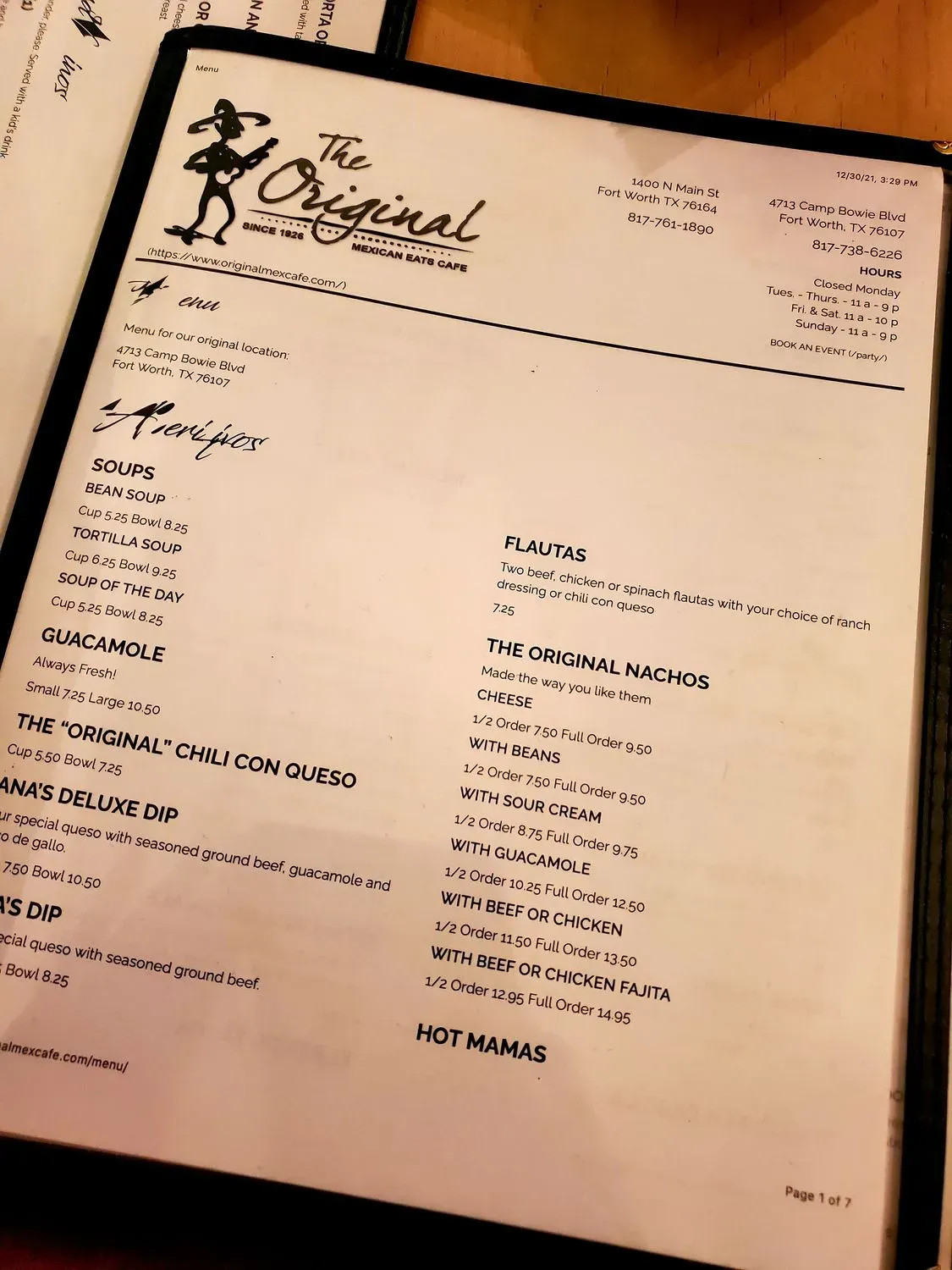 Menu 6