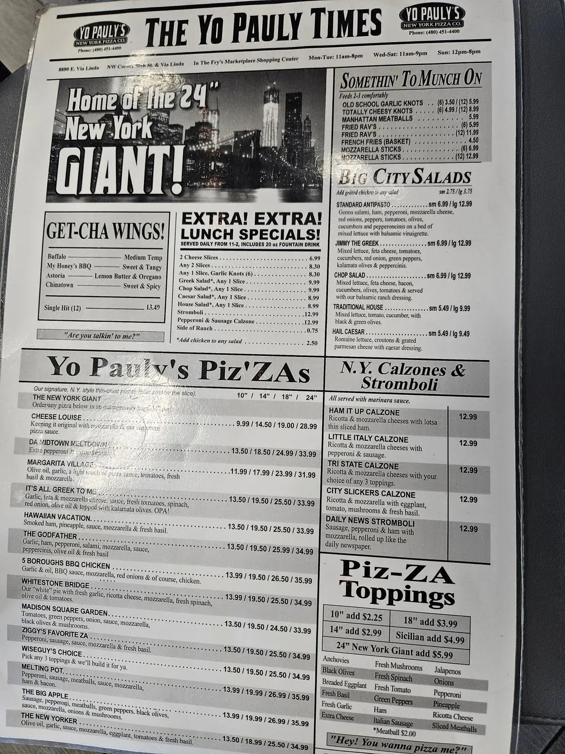 Menu 1