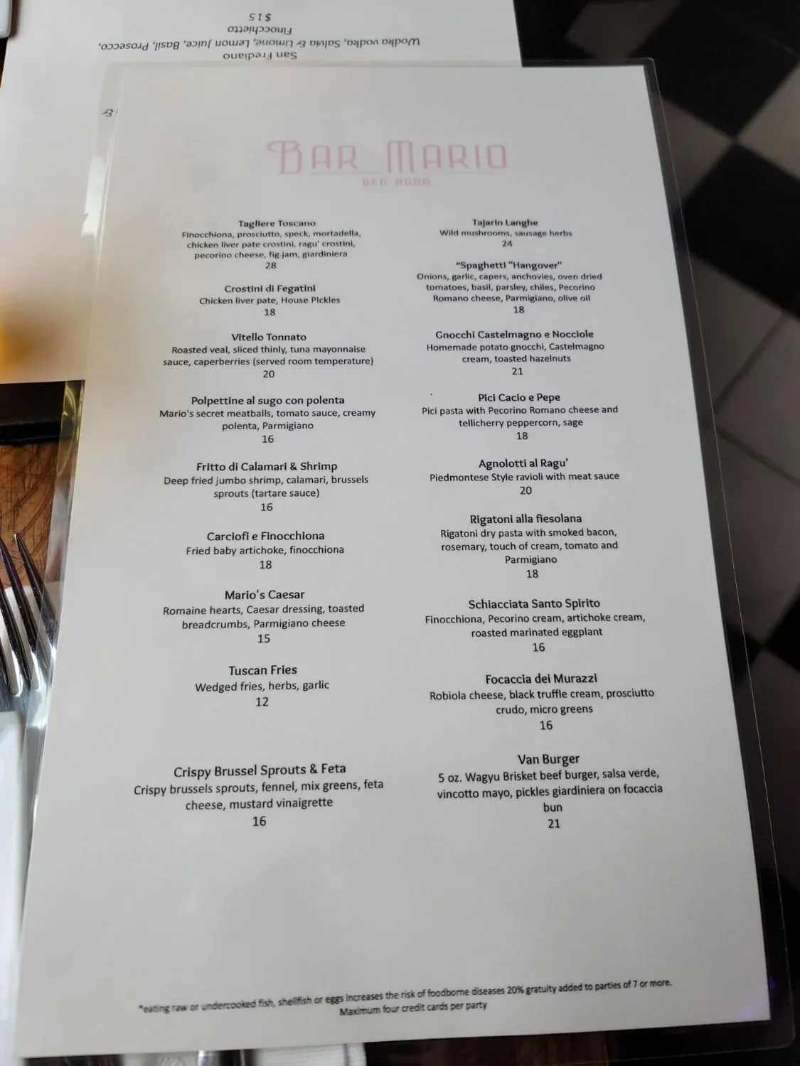 Menu 2