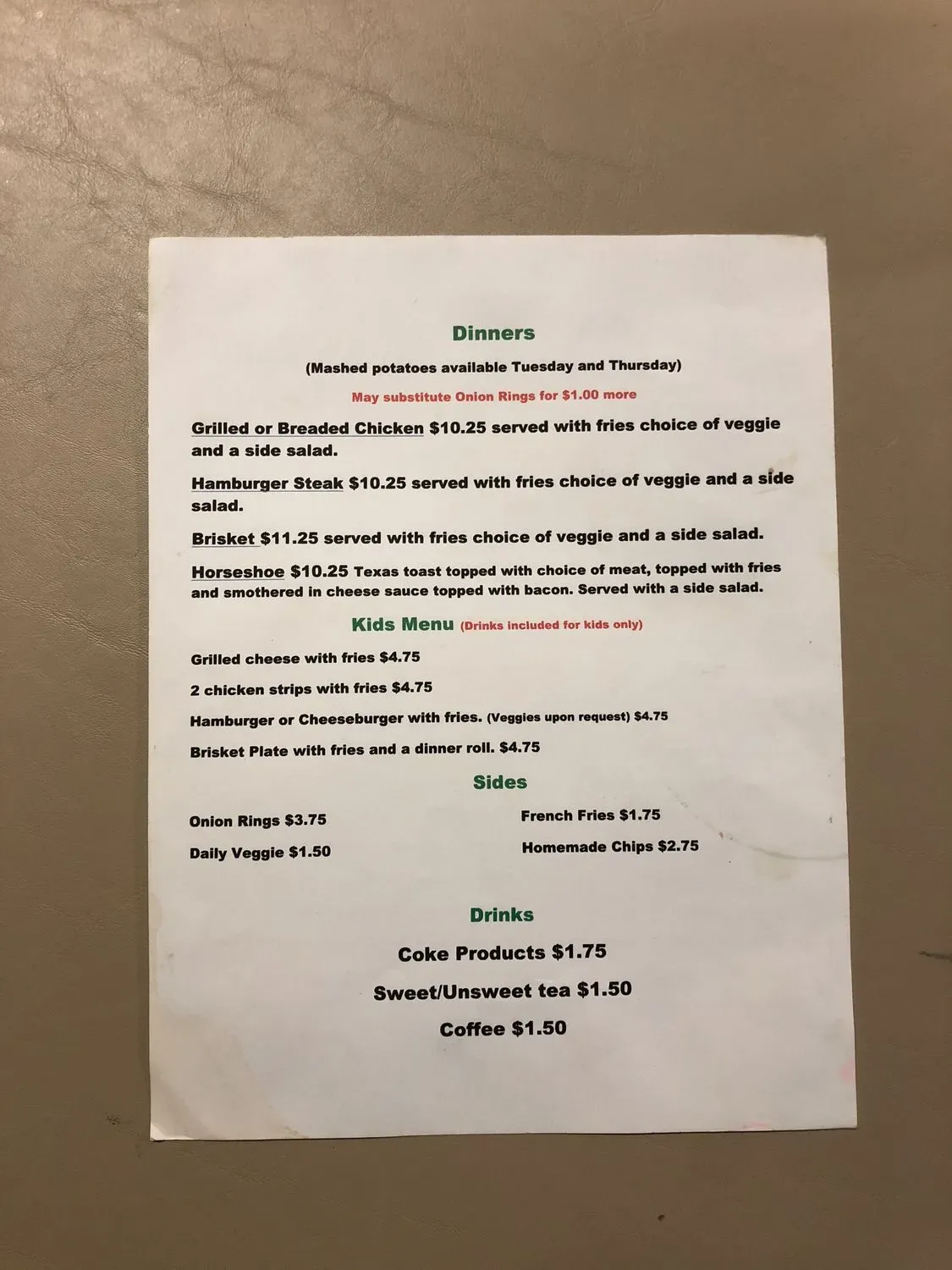 Menu 1