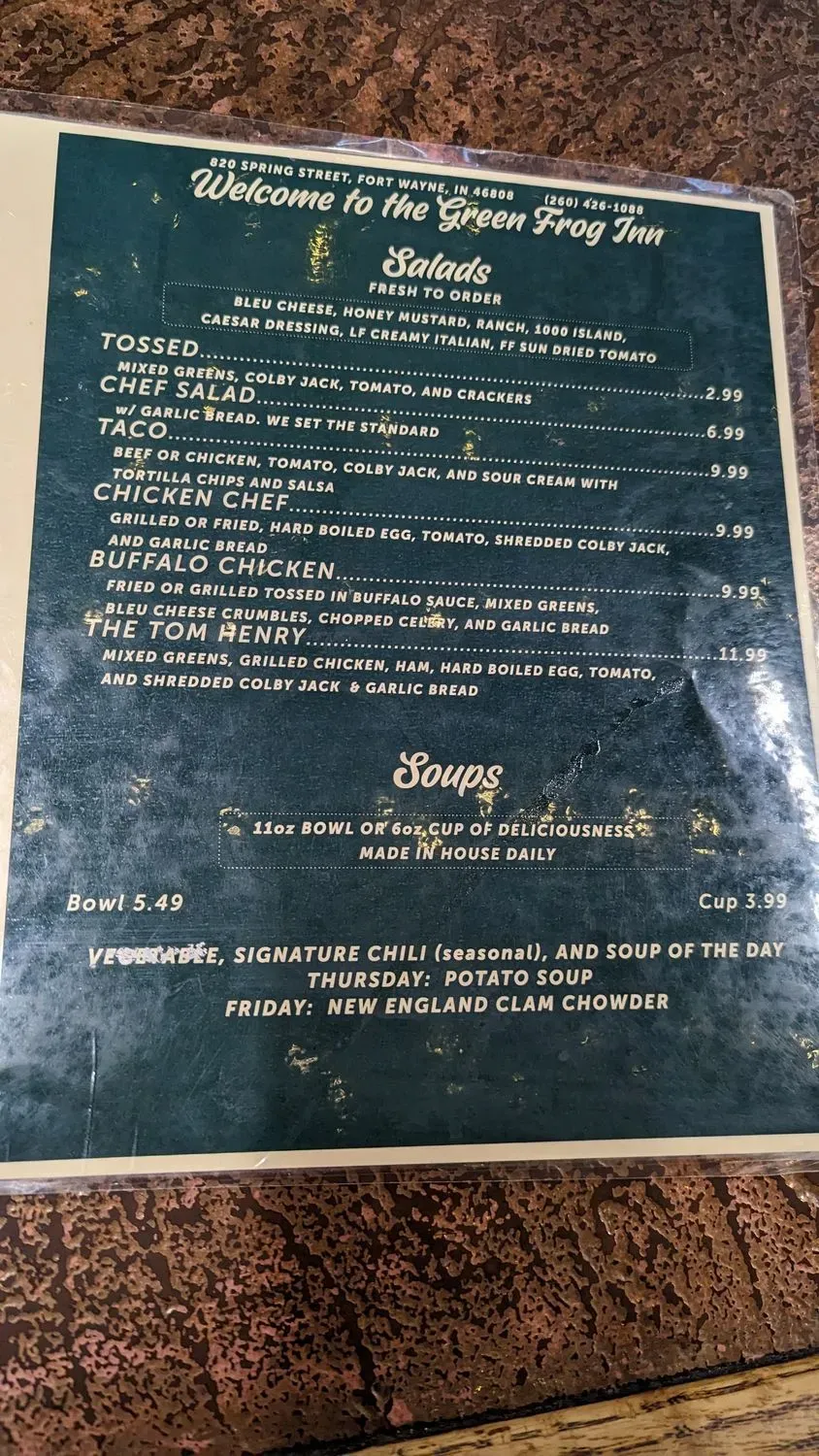 Menu 2