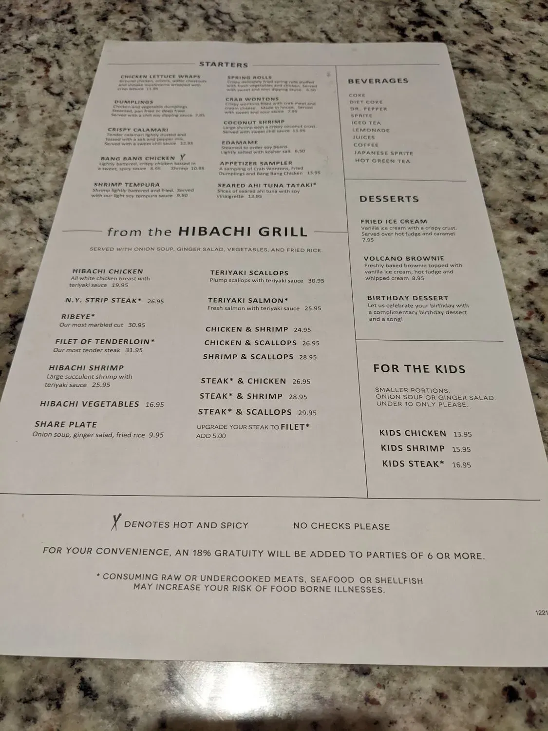 Menu 5