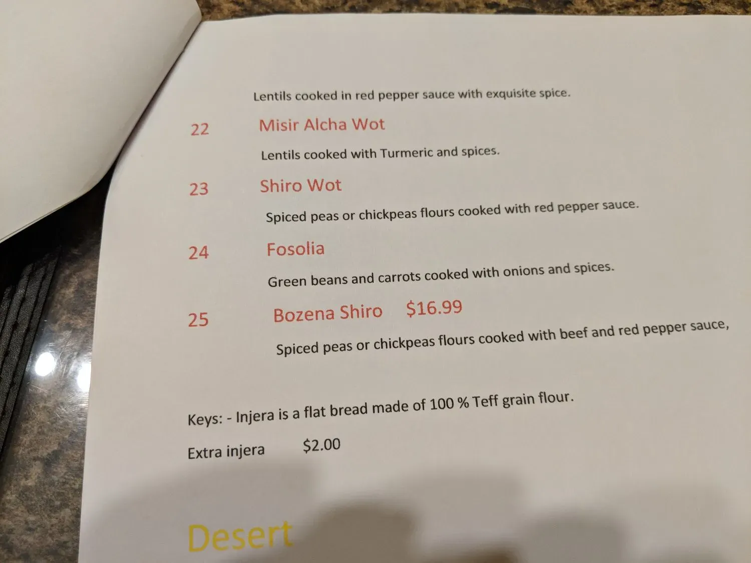 Menu 6