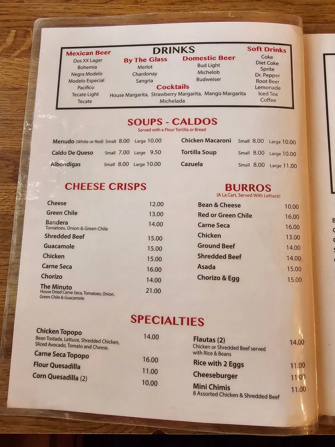 Menu 5