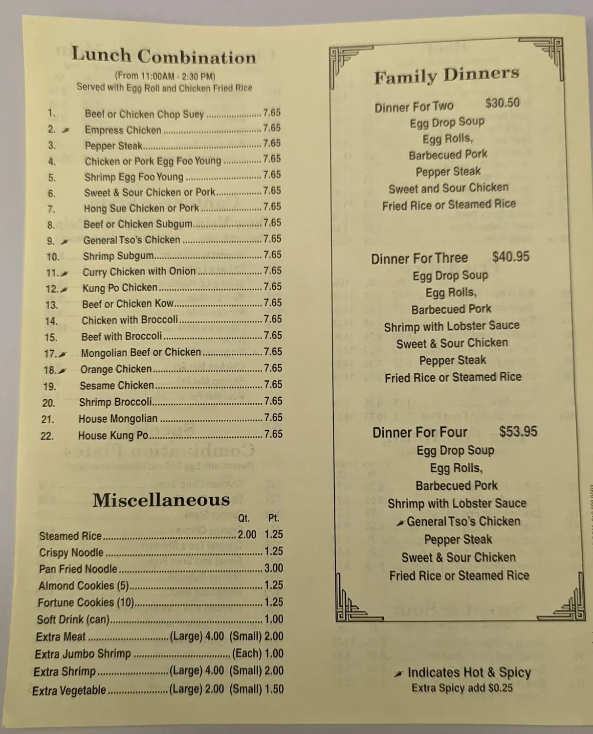 Menu 4