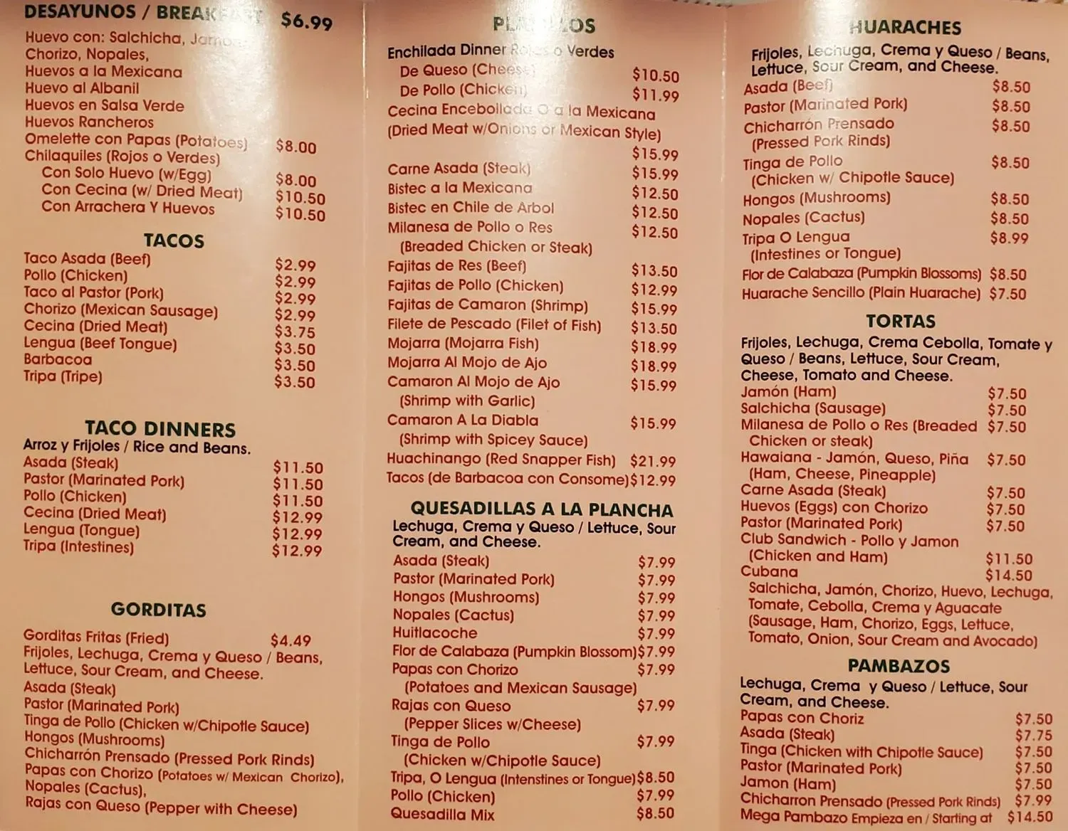 Menu 5