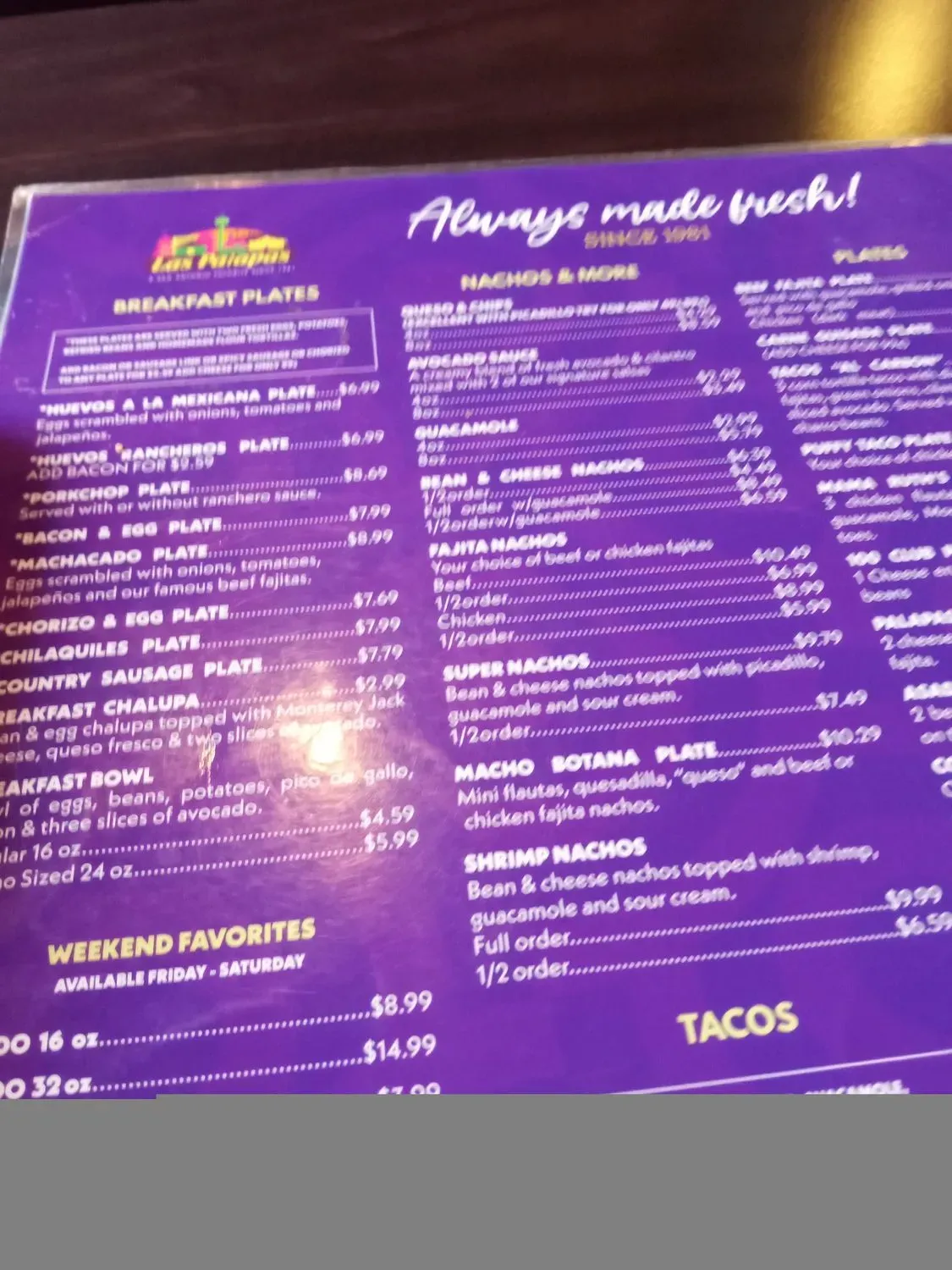 Menu 6