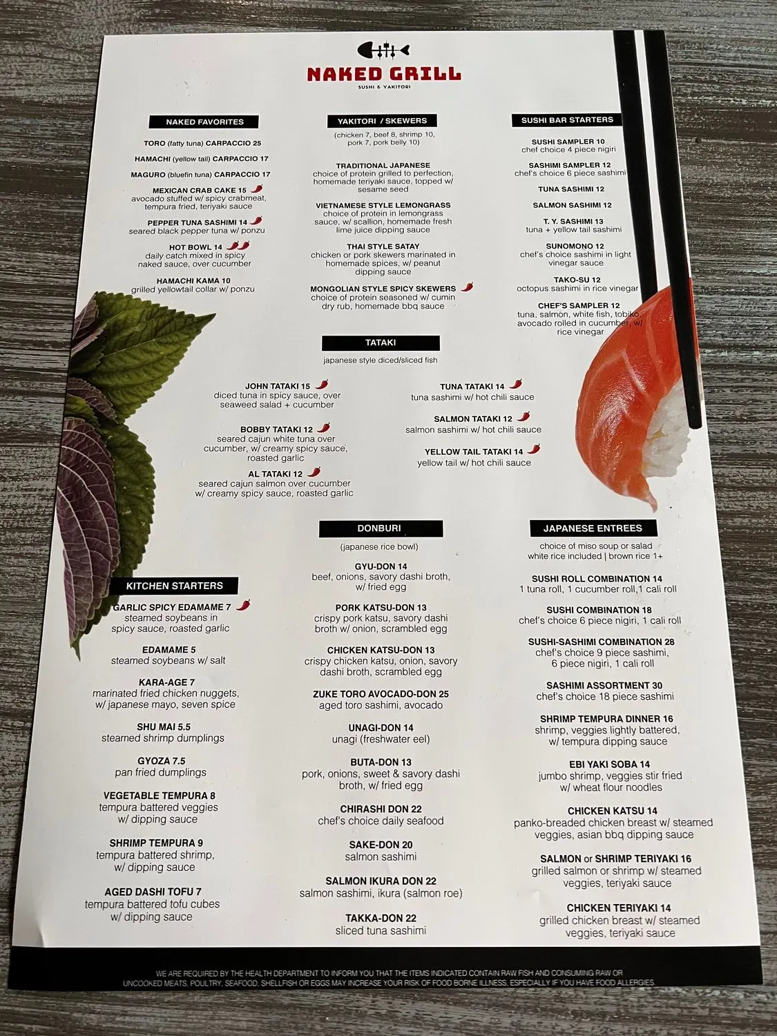 Menu 5