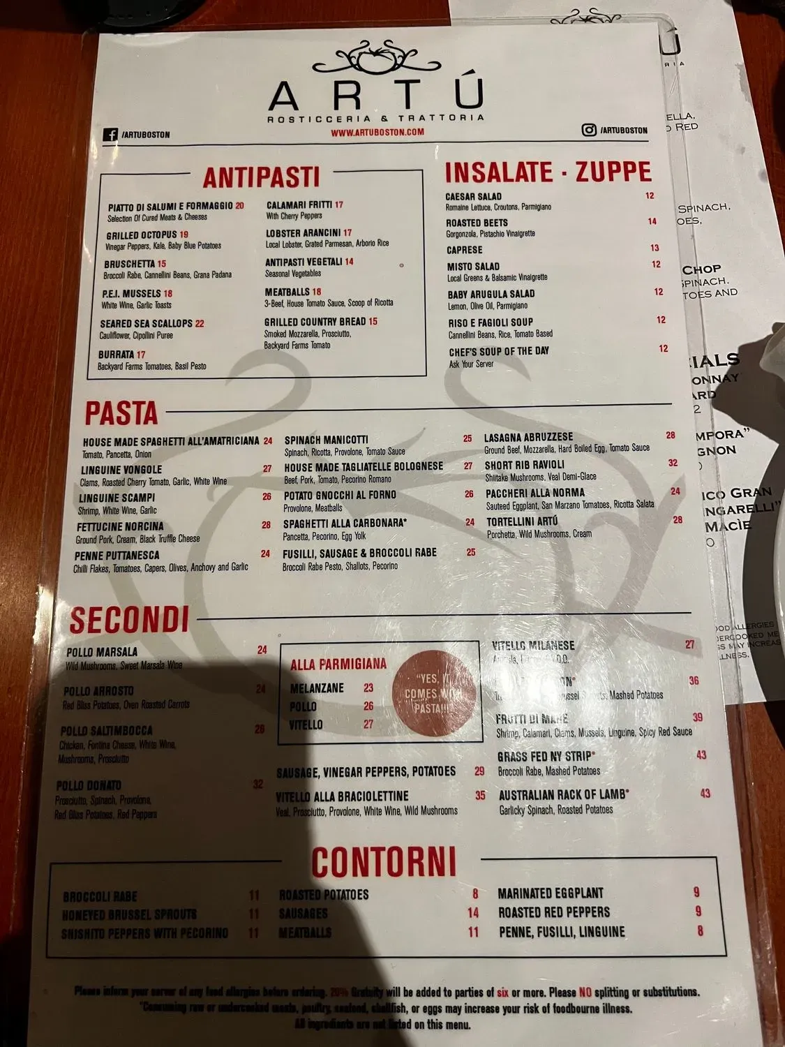 Menu 1