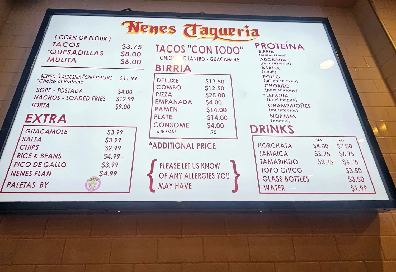 Menu 6