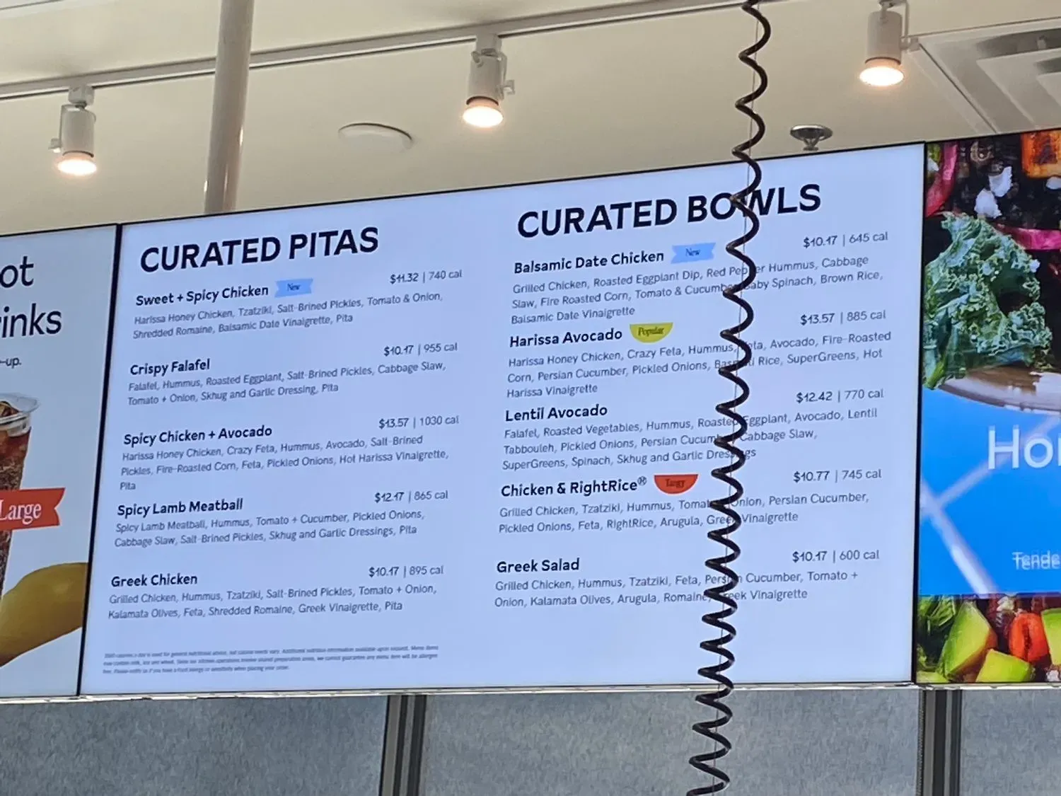 CAVA Menu - Updated November 2025
