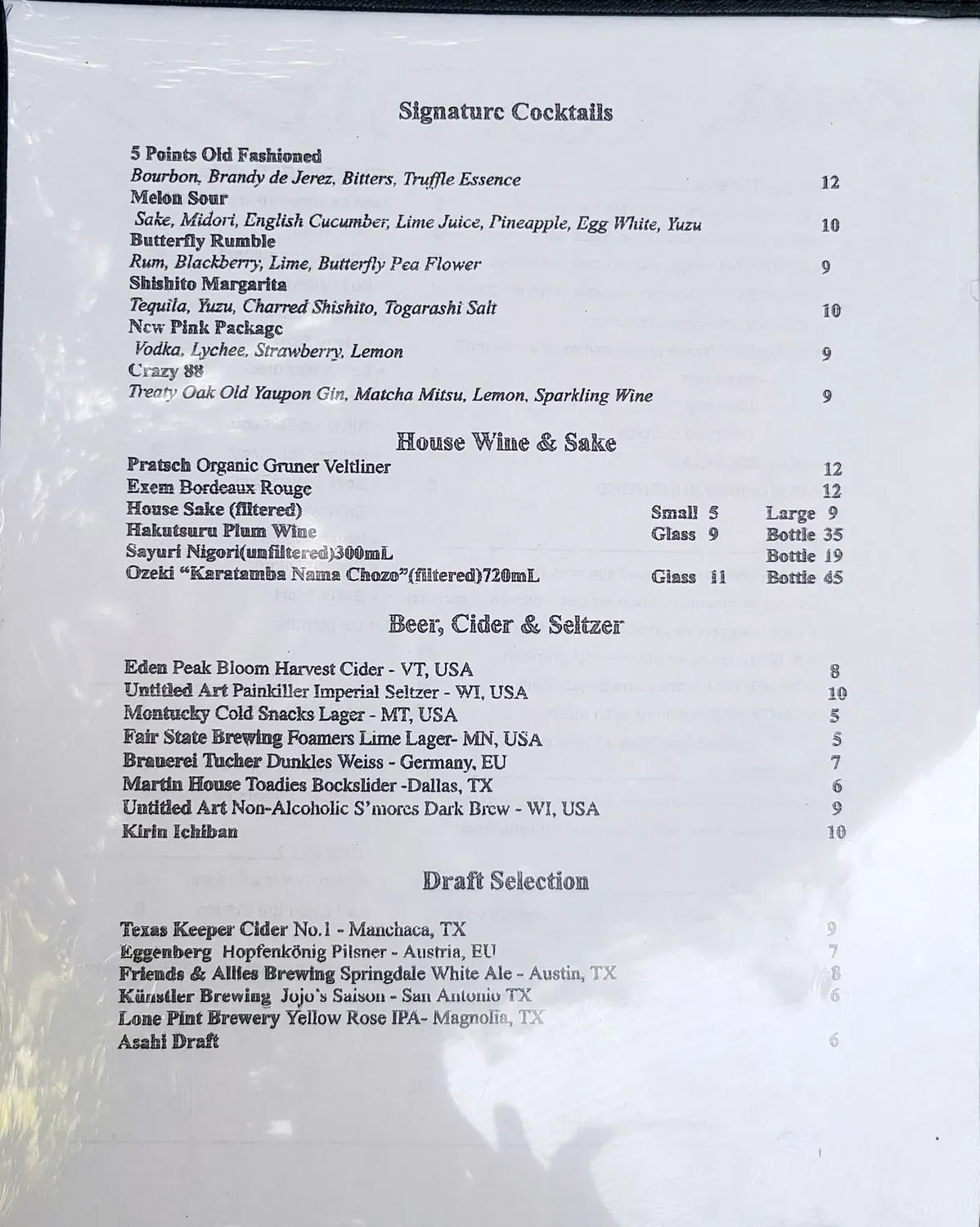 Menu 6