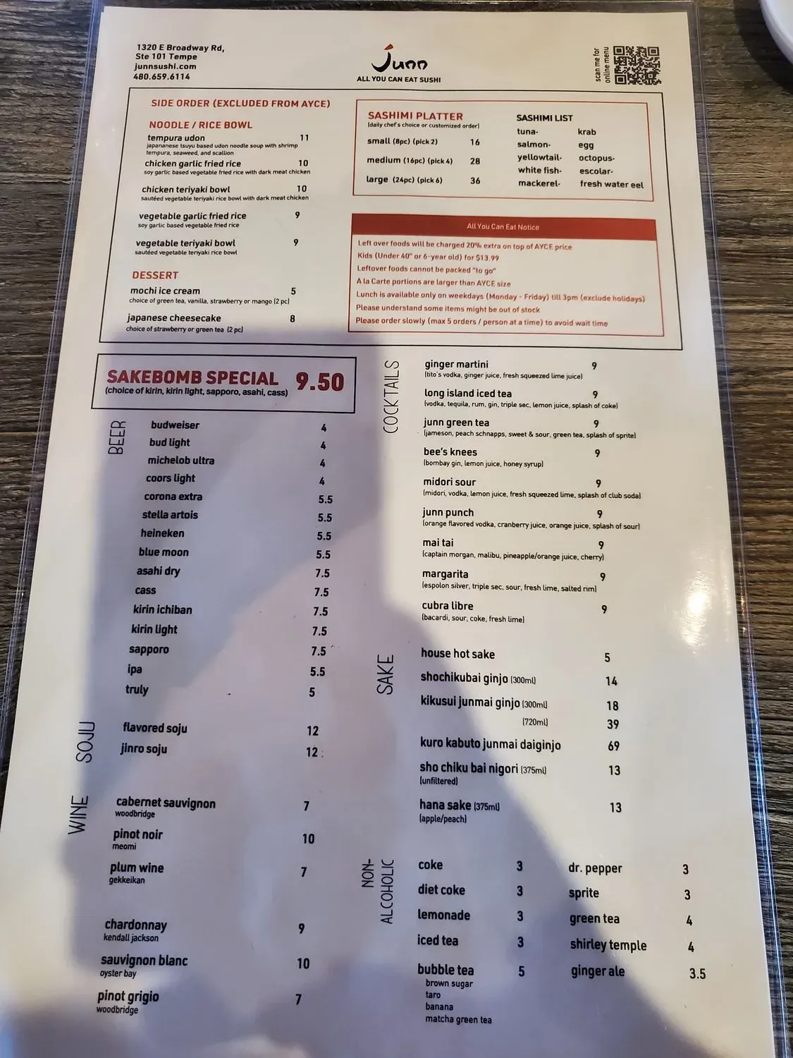 Menu 5