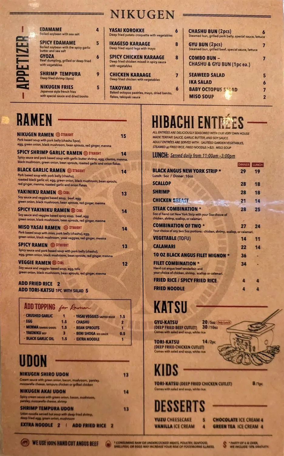 Menu 4