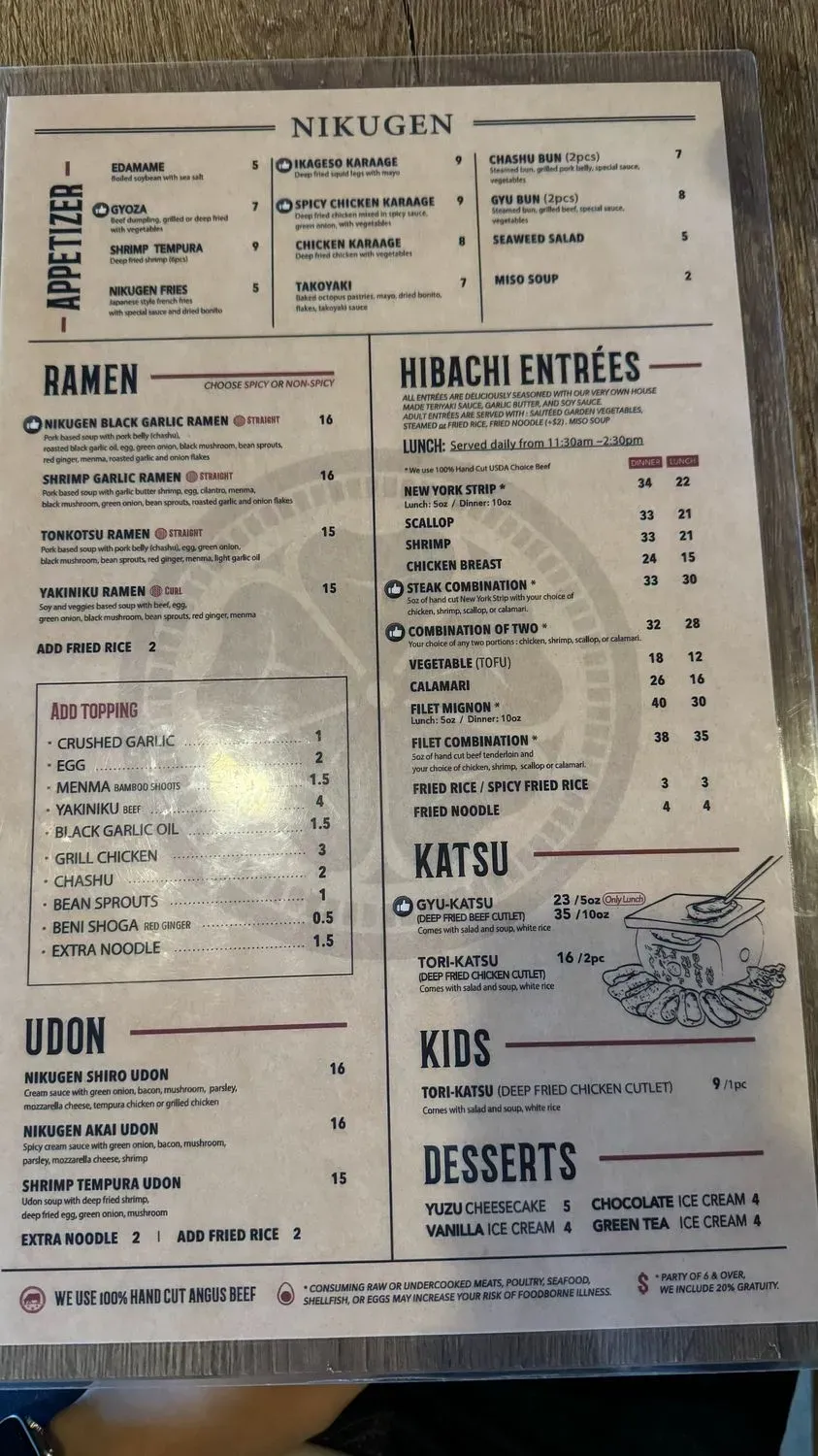 Menu 6