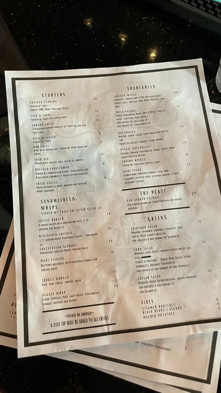 Menu 3