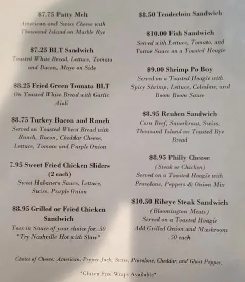 Menu 5