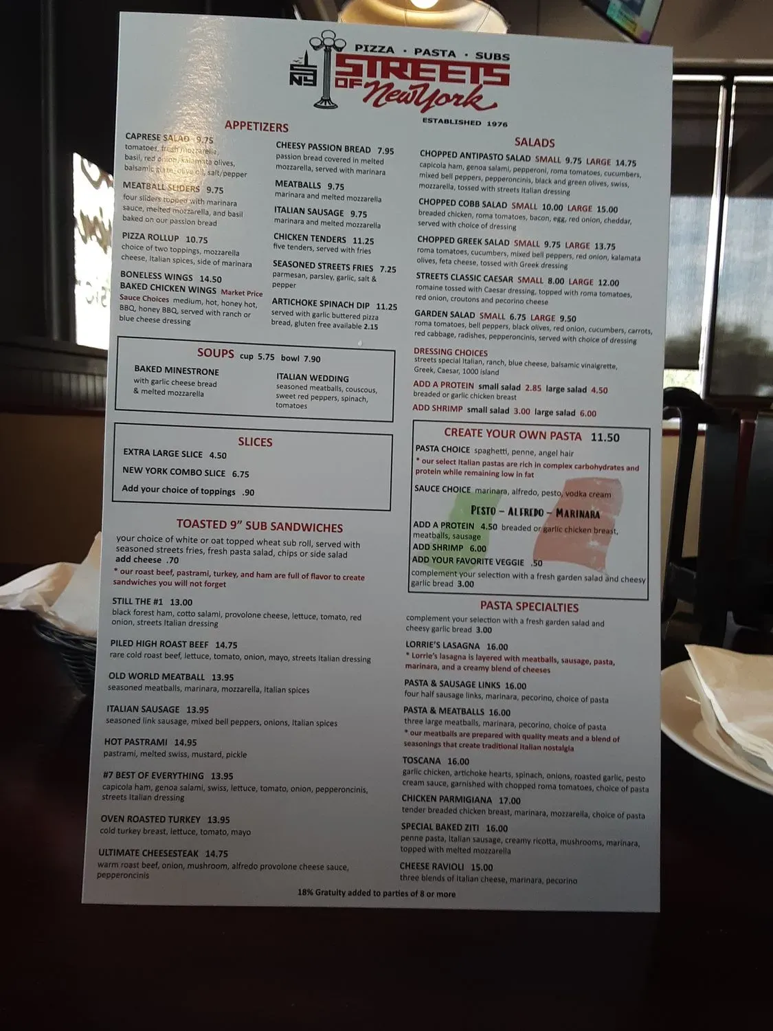 Menu 1