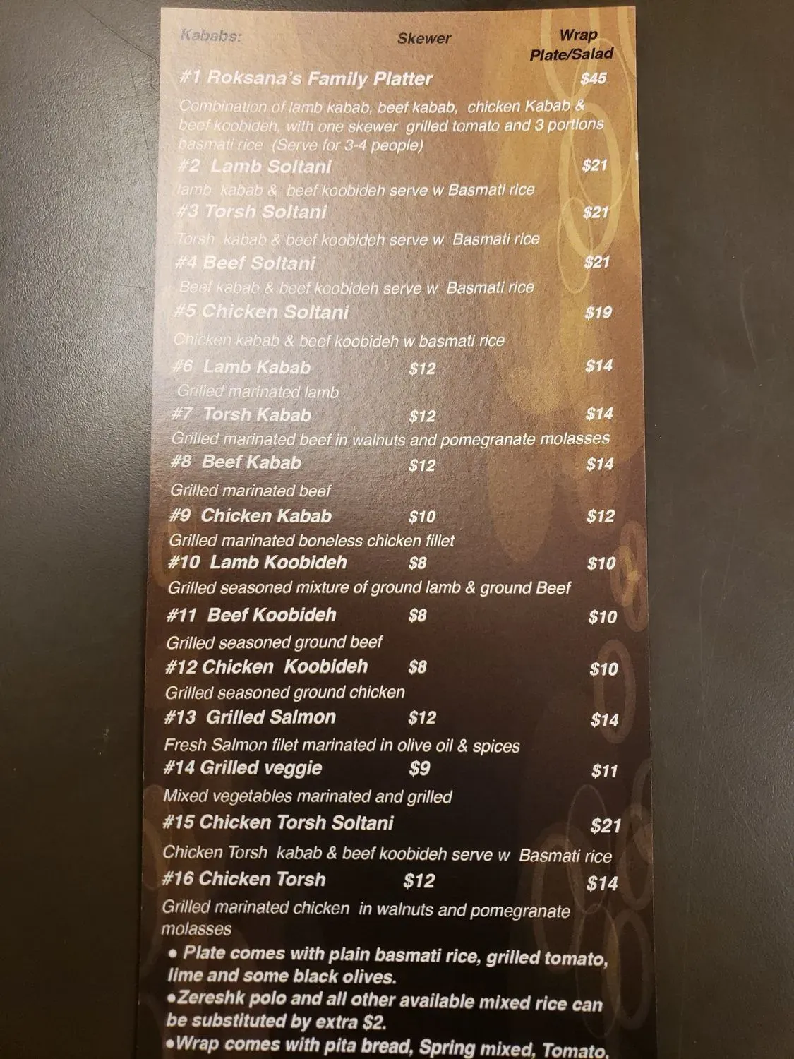 Menu 5