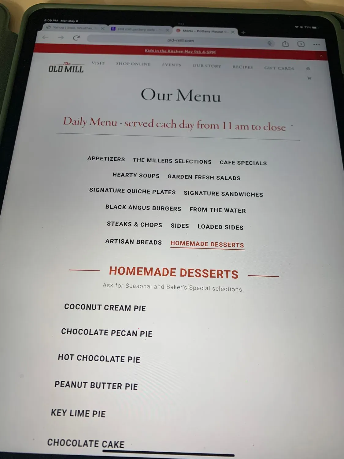 Menu 5