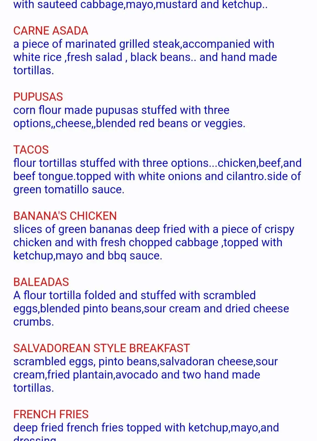 Menu 1