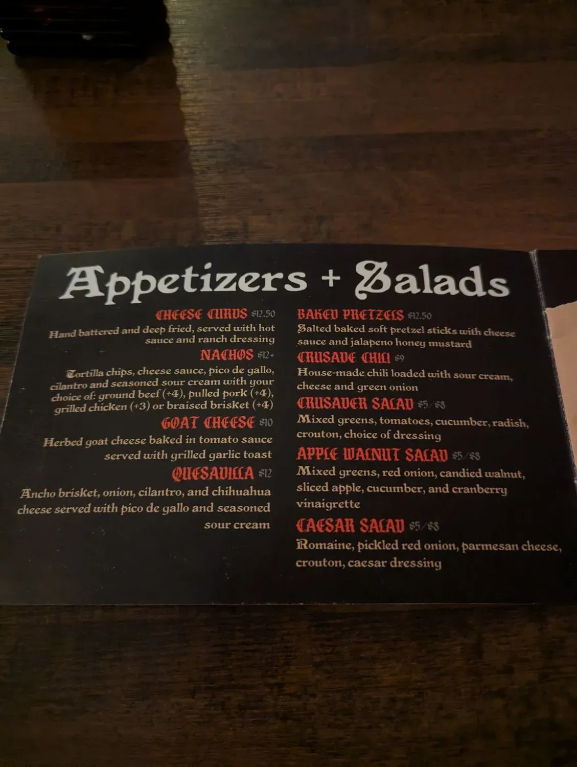 Menu 5