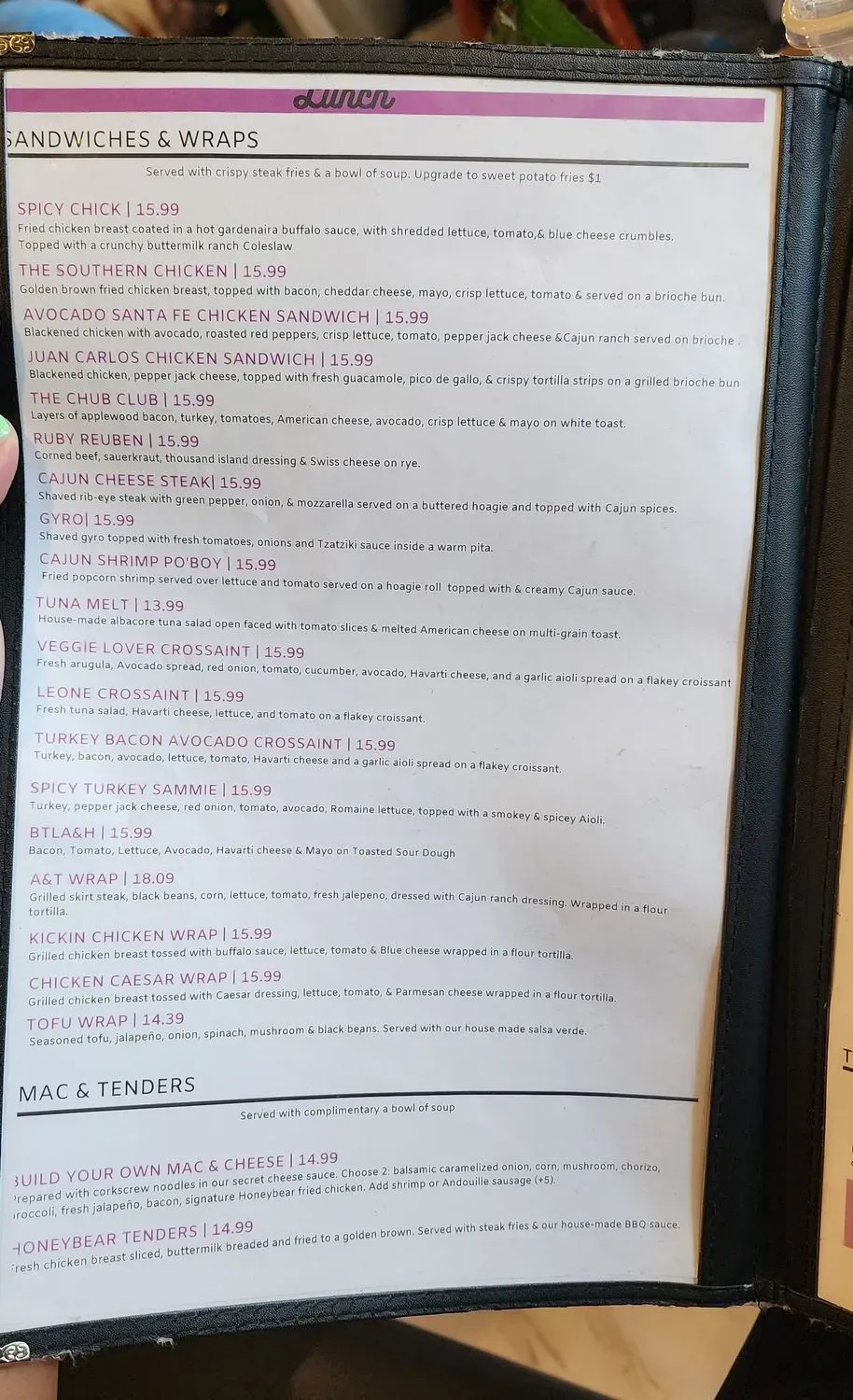 Menu 5