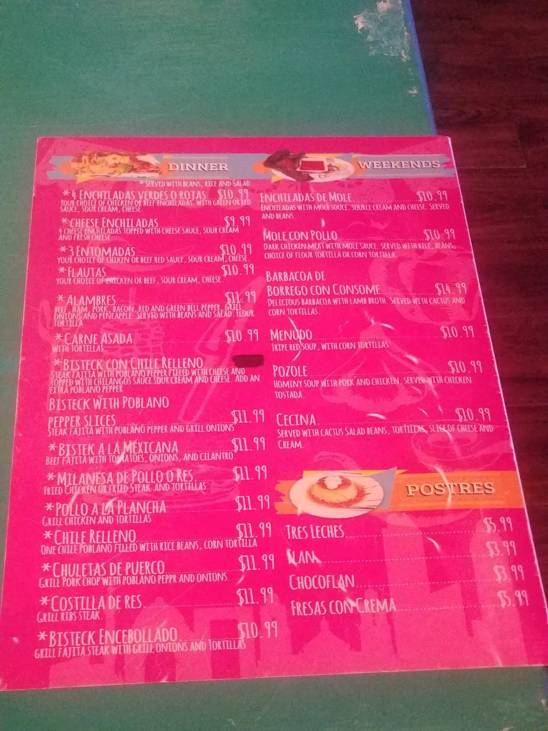 Menu 6