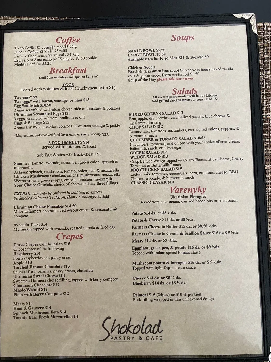 Menu 2