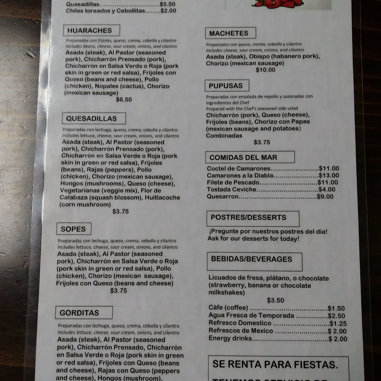 Menu 1