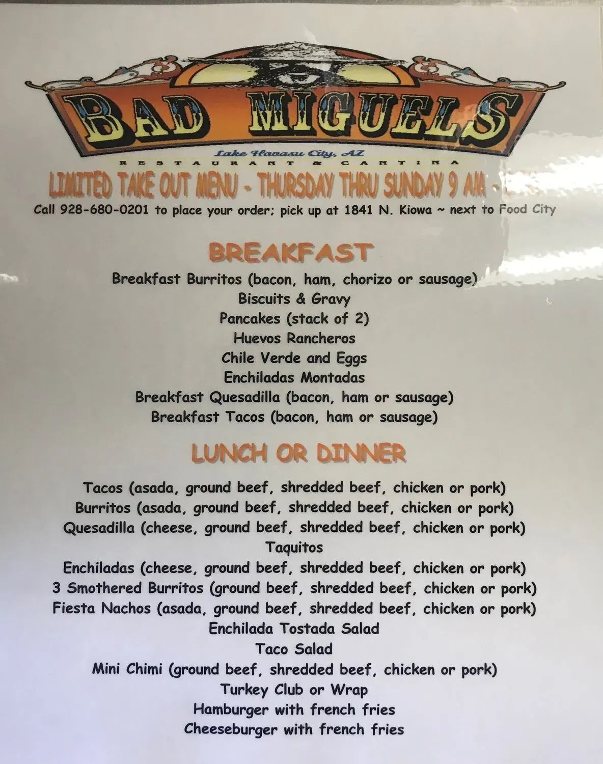 Menu 1