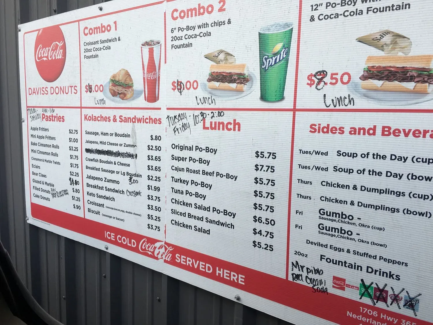 Daviss Donuts & Deli Menu - Updated November 2025