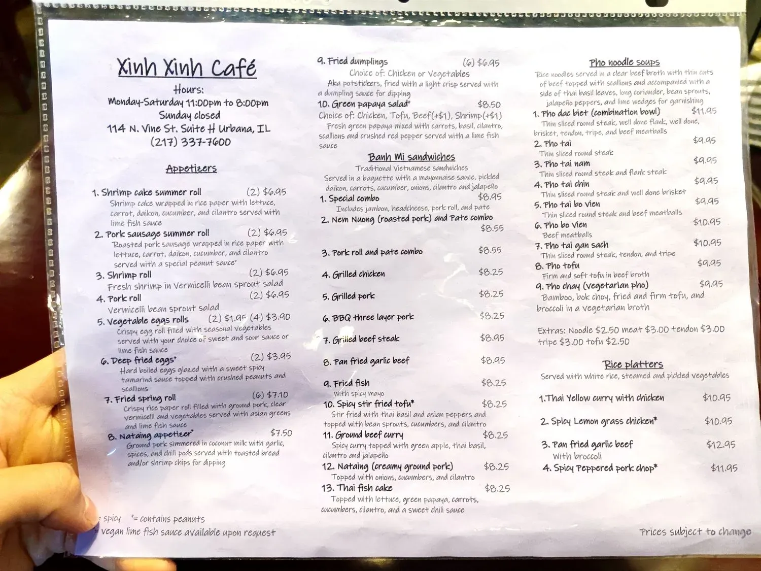 Menu 1