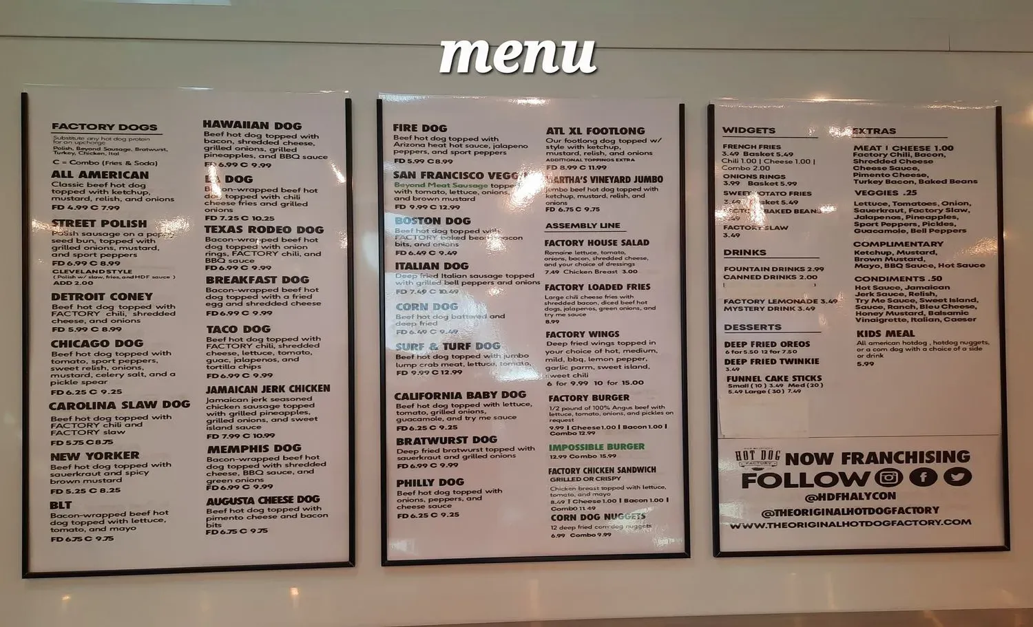 Menu 1