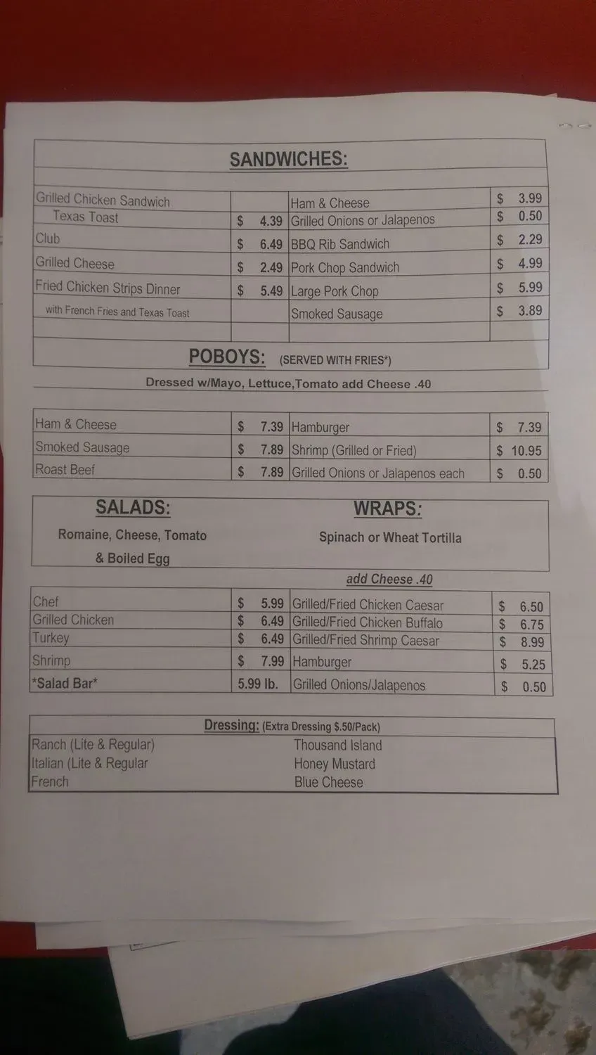 Menu 6