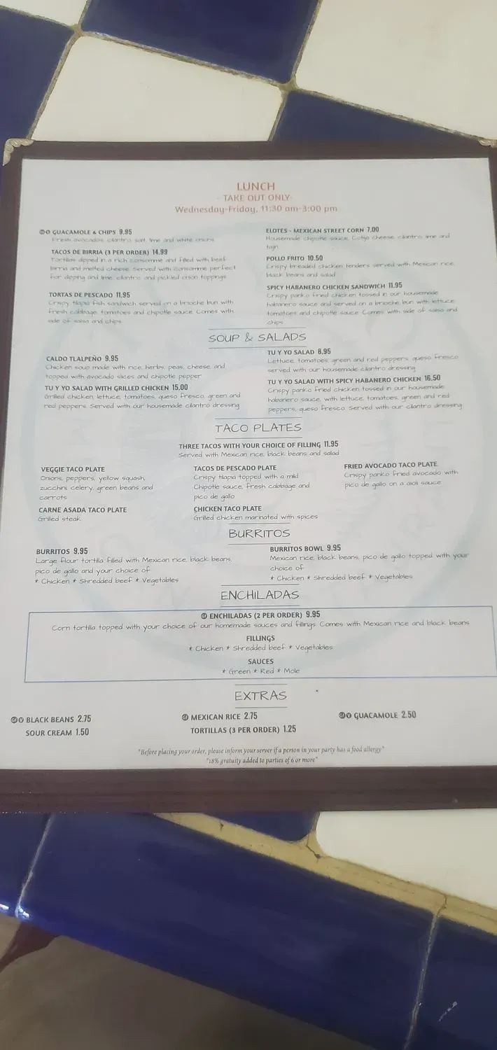 Menu 6