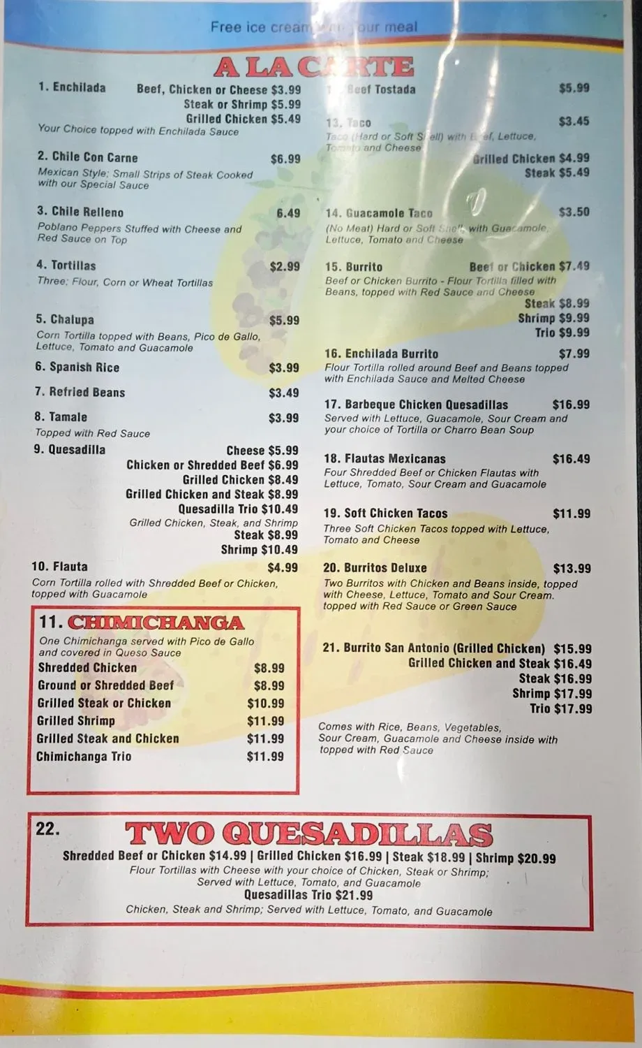 Menu 1