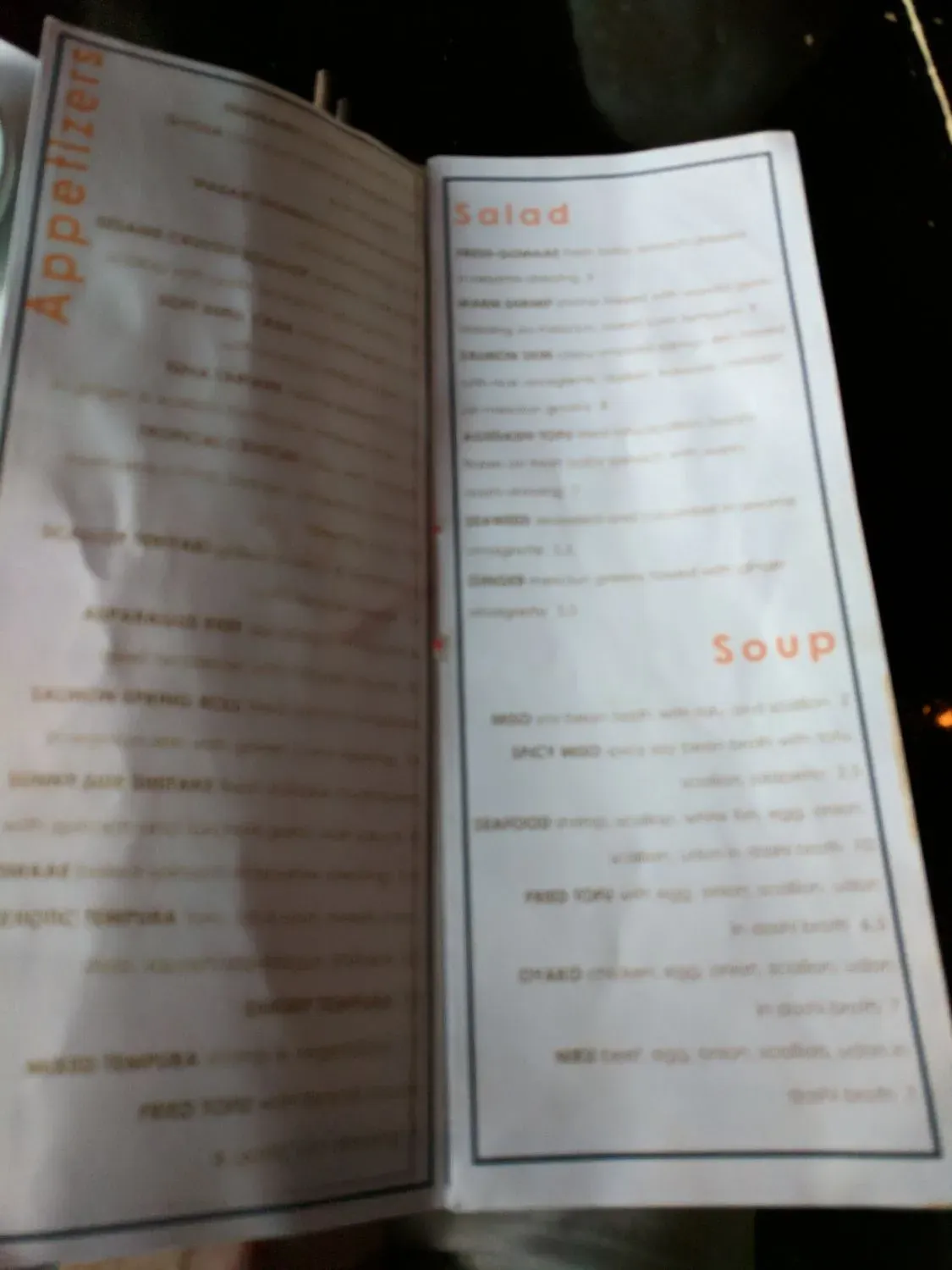 Menu 6