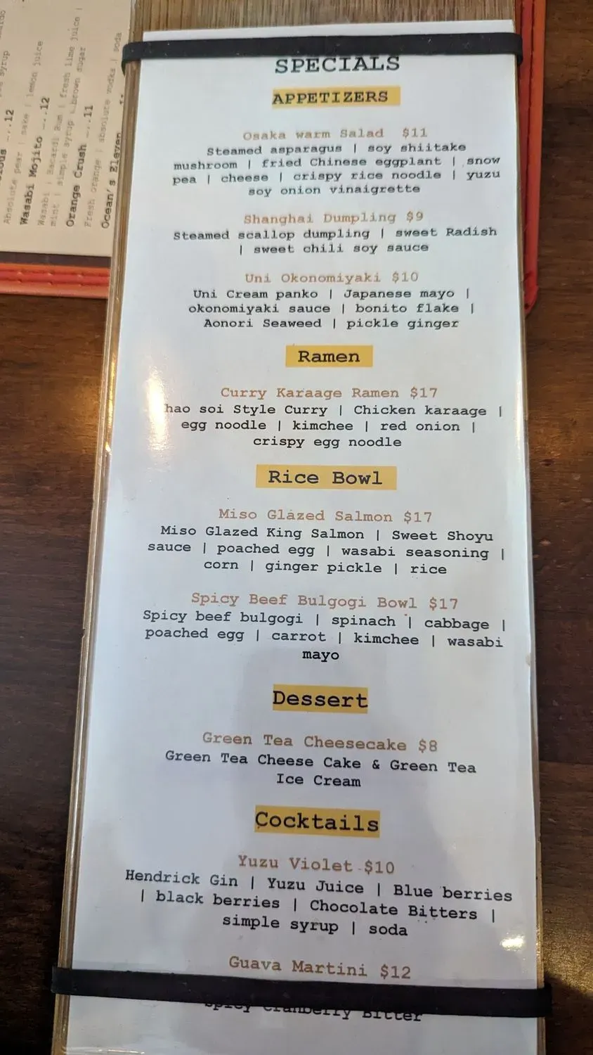 Menu 4