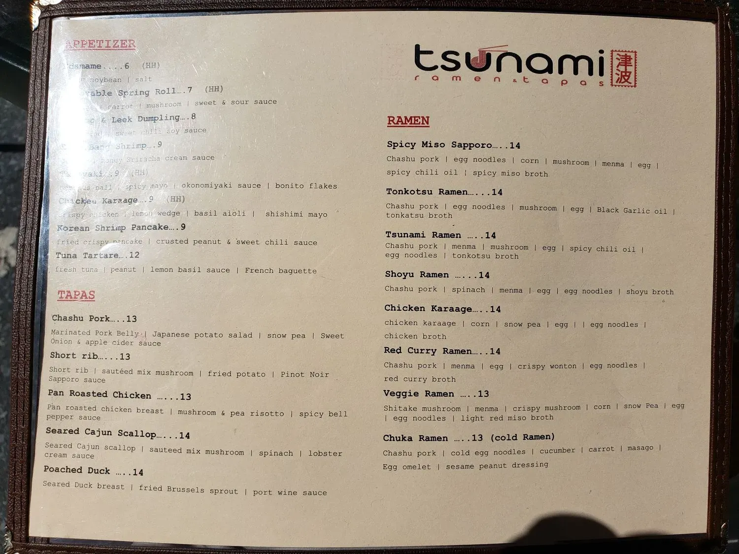 Menu 3